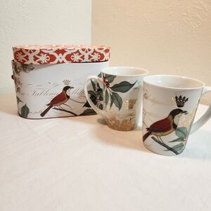 Fringe Studio Barnes And Noble Bird Mug Set with Gift Box